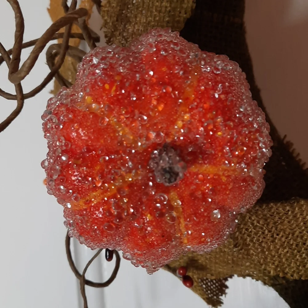 Wreath Fall Autumn Harvest Table Centerpiece Candle Lantern Ring Decor New